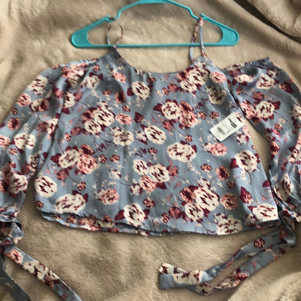 brand new off the shoulder silky blouse